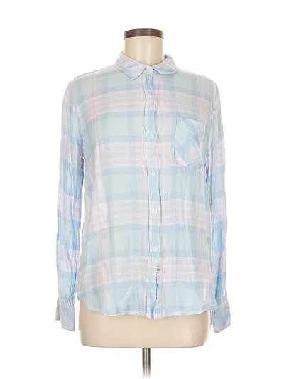 Pre-owned Rails Long Sleeve Button Down Shirt In Blue