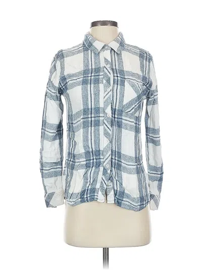 Pre-owned Rails Long Sleeve Button Down Shirt In Blue