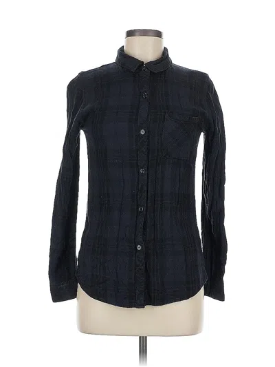 Pre-owned Rails Long Sleeve Button Down Shirt In Blue