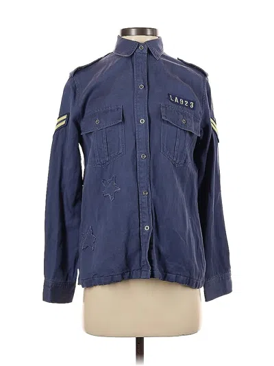 Pre-owned Rails Long Sleeve Button Down Shirt In Blue