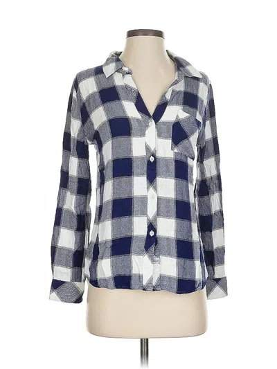 Pre-owned Rails Long Sleeve Button Down Shirt In Blue