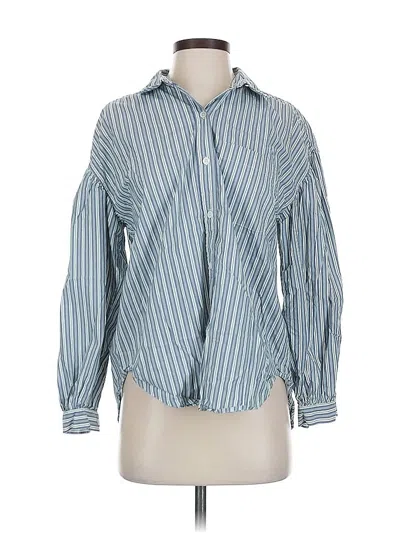 Pre-owned Rails Long Sleeve Button Down Shirt In Blue