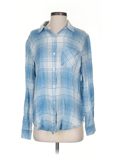 Pre-owned Rails Long Sleeve Button Down Shirt In Blue