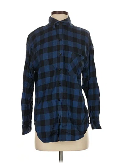 Pre-owned Rails Long Sleeve Button Down Shirt In Blue