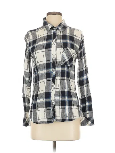 Pre-owned Rails Long Sleeve Button Down Shirt In Blue