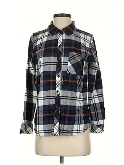 Pre-owned Rails Long Sleeve Button Down Shirt In Blue