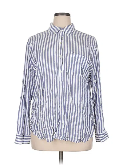 Pre-owned Rails Long Sleeve Button Down Shirt In Blue