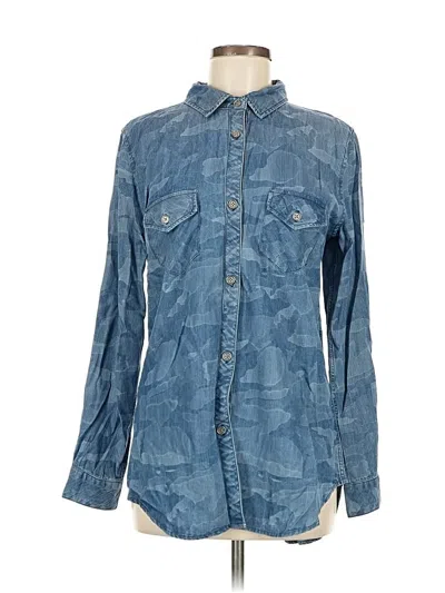 Pre-owned Rails Long Sleeve Button Down Shirt In Blue