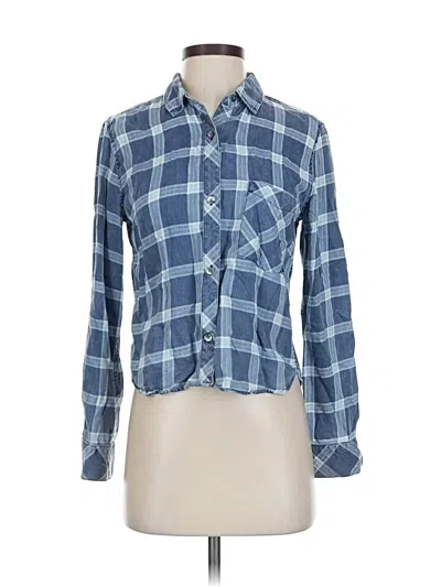 Pre-owned Rails Long Sleeve Button Down Shirt In Blue