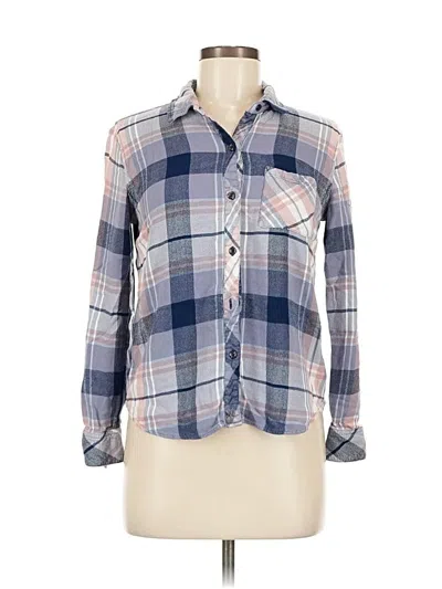 Pre-owned Rails Long Sleeve Button Down Shirt In Blue