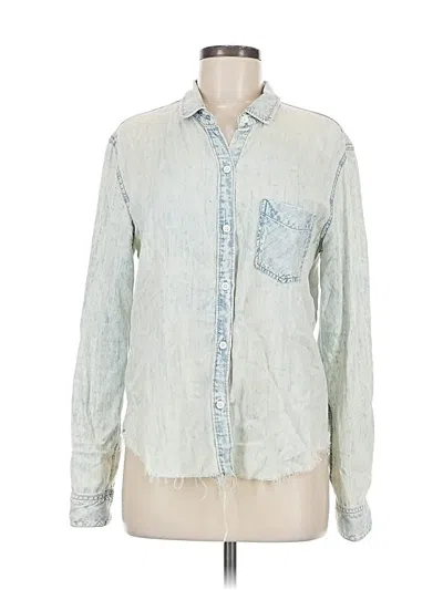 Pre-owned Rails Long Sleeve Button Down Shirt In Blue