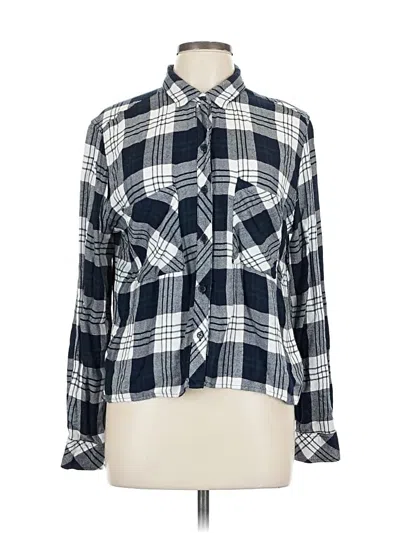 Pre-owned Rails Long Sleeve Button Down Shirt In Blue