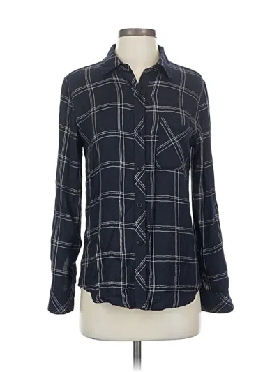 Pre-owned Rails Long Sleeve Button Down Shirt In Blue