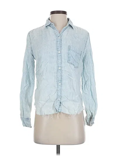 Pre-owned Rails Long Sleeve Button Down Shirt In Blue