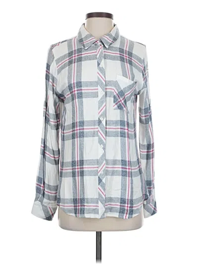 Pre-owned Rails Long Sleeve Button Down Shirt In Blue