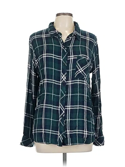 Pre-owned Rails Long Sleeve Button Down Shirt In Blue