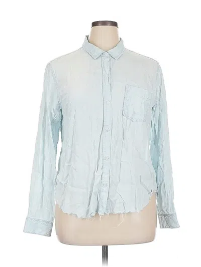 Pre-owned Rails Long Sleeve Button Down Shirt In Blue