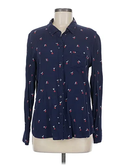 Pre-owned Rails Long Sleeve Button Down Shirt In Blue