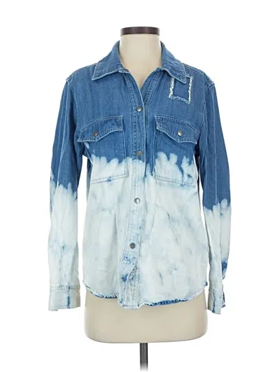 Pre-owned Rails Long Sleeve Button Down Shirt In Blue