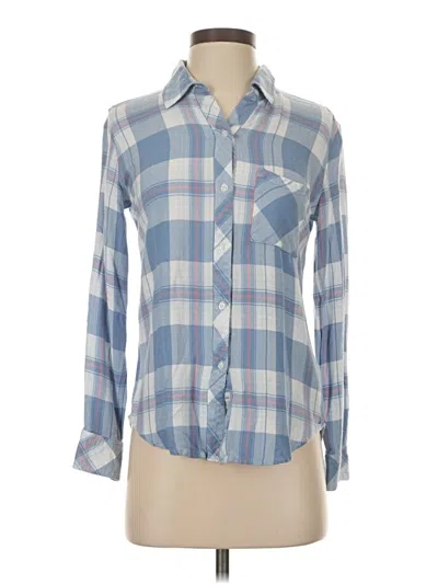 Pre-owned Rails Long Sleeve Button Down Shirt In Blue