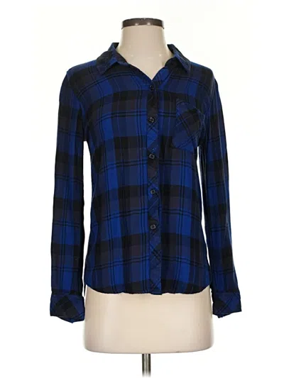 Pre-owned Rails Long Sleeve Button Down Shirt In Blue