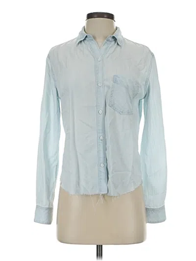 Pre-owned Rails Long Sleeve Button Down Shirt In Blue