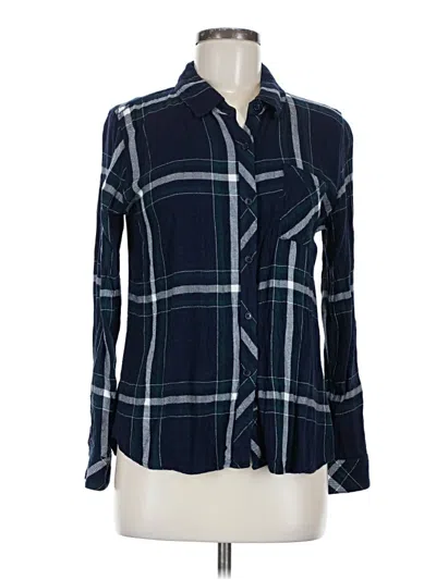 Pre-owned Rails Long Sleeve Button Down Shirt In Blue