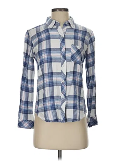 Pre-owned Rails Long Sleeve Button Down Shirt In Blue