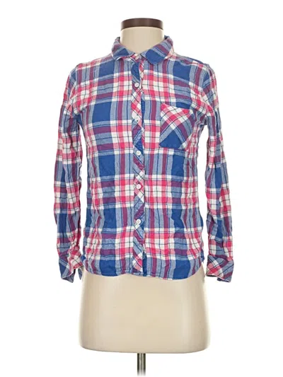 Pre-owned Rails Long Sleeve Button Down Shirt In Blue