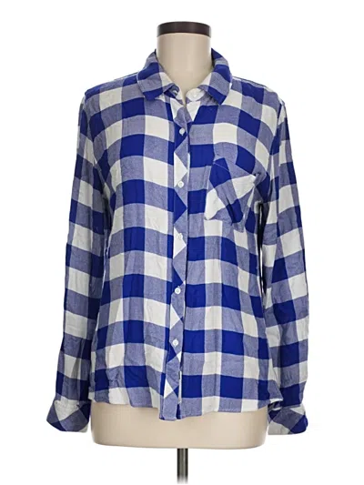 Pre-owned Rails Long Sleeve Button Down Shirt In Blue