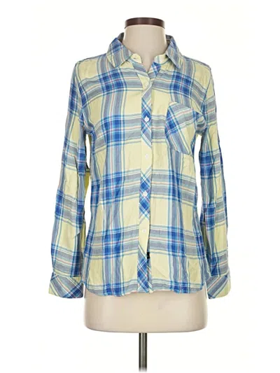 Pre-owned Rails Long Sleeve Button Down Shirt In Blue