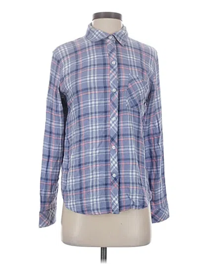 Pre-owned Rails Long Sleeve Button Down Shirt In Blue