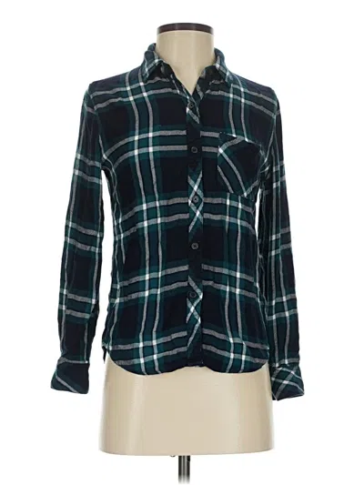 Pre-owned Rails Long Sleeve Button Down Shirt In Blue