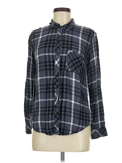 Pre-owned Rails Long Sleeve Button Down Shirt In Blue