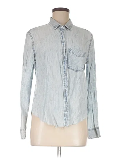 Pre-owned Rails Long Sleeve Button Down Shirt In Blue