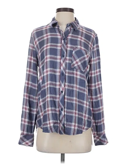 Pre-owned Rails Long Sleeve Button Down Shirt In Blue