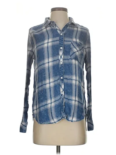 Pre-owned Rails Long Sleeve Button Down Shirt In Blue