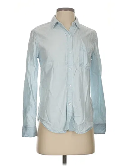 Pre-owned Rails Long Sleeve Button Down Shirt In Blue