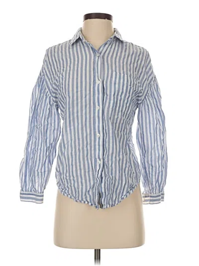 Pre-owned Rails Long Sleeve Button Down Shirt In Blue