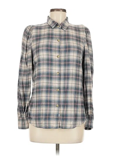 Pre-owned Rails Long Sleeve Button Down Shirt In Blue