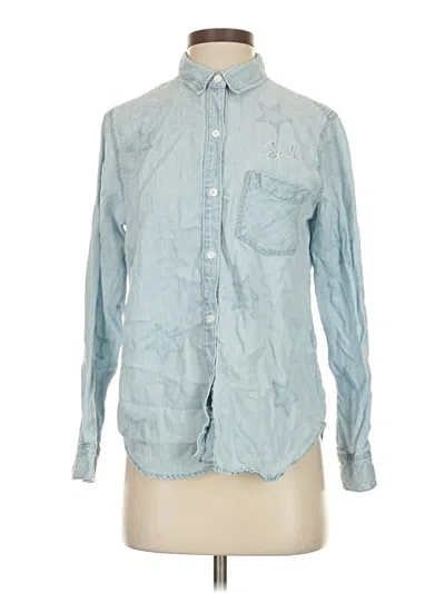 Pre-owned Rails Long Sleeve Button Down Shirt In Blue