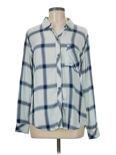 Pre-owned Rails Long Sleeve Button Down Shirt In Blue