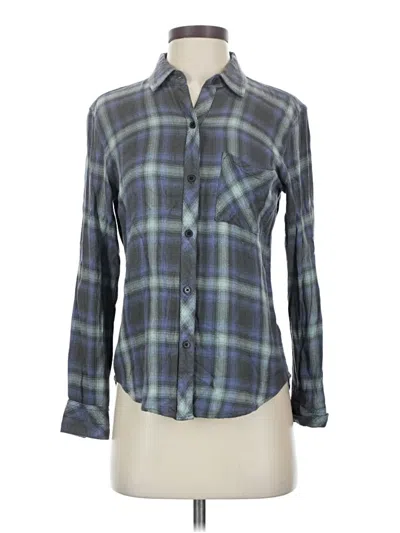 Pre-owned Rails Long Sleeve Button Down Shirt In Blue