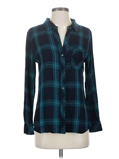 Pre-owned Rails Long Sleeve Button Down Shirt In Blue