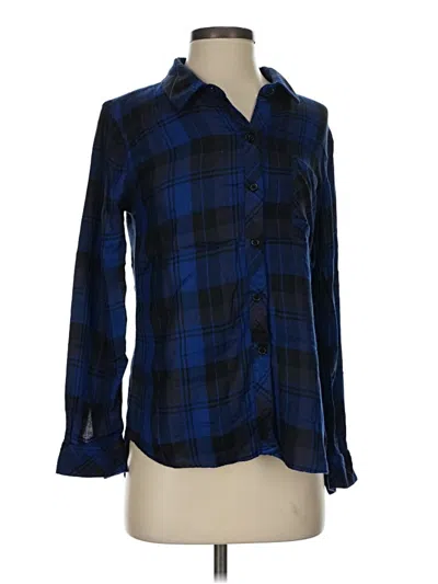 Pre-owned Rails Long Sleeve Button Down Shirt In Blue