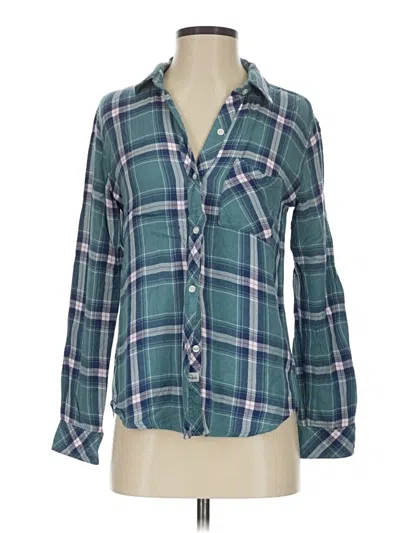 Pre-owned Rails Long Sleeve Button Down Shirt In Blue