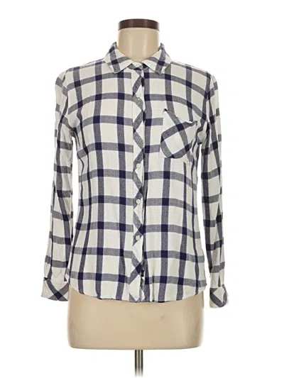 Pre-owned Rails Long Sleeve Button Down Shirt In Blue