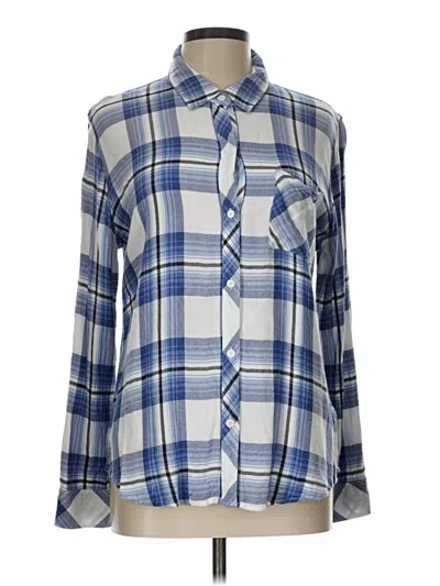 Pre-owned Rails Long Sleeve Button Down Shirt In Blue