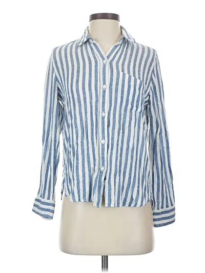 Pre-owned Rails Long Sleeve Button Down Shirt In Blue