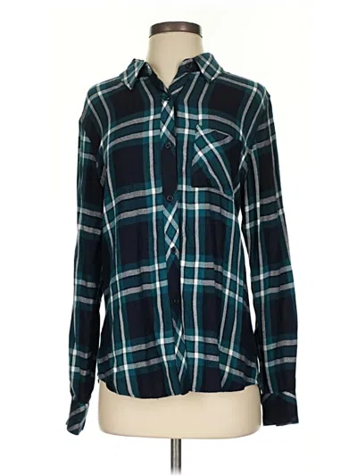 Pre-owned Rails Long Sleeve Button Down Shirt In Blue